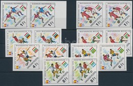 ** 1982 Labdarúgó VB Vágott Sor Párokban (8.000) / Mi 3538-3544 Imperforate Pairs - Autres & Non Classés