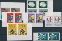 ** 1982 7 Klf ívszéli, ívsarki Vágott Pár (22.400) / 7 Different Imperforate Pairs - Autres & Non Classés