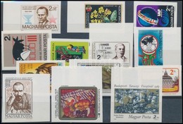 ** 1982 13 Klf Vágott Bélyeg, A Legtöbb ívszéli (16.800) / 13 Different Imeprforate Stamps - Sonstige & Ohne Zuordnung