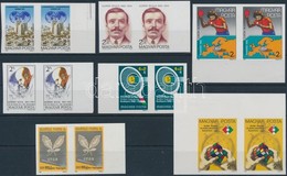 ** 1982 7 Klf Vágott Kiadás ívszéli Párokban (17.200) / 7 Different Imperforate Issues In Margin Pairs - Altri & Non Classificati