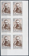 ** 1983 Juhász Gyula ívsarki Vágott Hatostömb / Mi 3599 Imperforate Corner Block Of 6 - Sonstige & Ohne Zuordnung