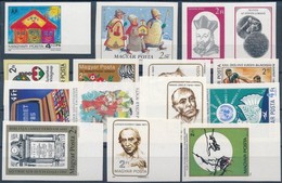 ** 1985 14 Klf Vágott Bélyeg, Közte Sok ívszéli érték (20.900) / 14 Different Imperforate Stamps - Sonstige & Ohne Zuordnung