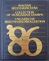 ** 1986 Bélyegkincstár, Benne Feketenyomat Blokk Piros Sorszámmal, Csak 500 Példány (45.000) / Year Book Including Mi Bl - Other & Unclassified