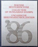 ** 1986 Bélyegkincstár, Benne Feketenyomat Blokk Fekete Sorszámmal / Year Book Including Mi Block 187 With Black Number - Other & Unclassified