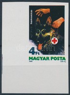 ** 1986 Humanitás ívsarki Vágott Bélyeg / Mi 3813 Imperforate Corner Stamp - Other & Unclassified