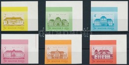 ** 1986 Kastélyok I. ívsarki Vágott Sor (15.000) / Mi 3854-3859 Imperforate Corner Set - Sonstige & Ohne Zuordnung