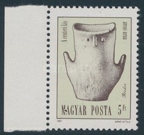 ** 1987 Régészet 5Ft ívszéli Bélyeg Lemezhibával / Mi 3894 Margin Stamp, Plate Variety - Autres & Non Classés