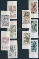 ** 1987/1988 2 Klf Orvosok ívszéli Vágott Sor (9.000) / Mi 3886-3890, 4060-4064 Imperforate Margin Sets - Other & Unclassified