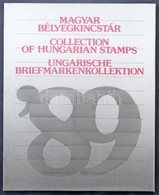 ** 1989 Bélyegkincstár, Benne Blokk Fekete Sorszámmal  / Year Book Including Mi Block 207 With Black Number - Other & Unclassified