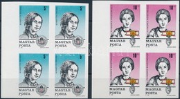 ** 1989 Bélyegnap Vágott Sor ívszéli 4-es Tömbökben (14.000) / Mi 4048-4049 Imperforate Margin Blocks Of 4 - Other & Unclassified