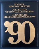 ** 1990 Bélyegkincstár, Benne Hologramos Blokk Piros Sorszámmal (69.500) / Year Book Including Mi Block 218 With Red Num - Sonstige & Ohne Zuordnung