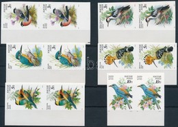 ** 1990 Madarak Vágott Sor ívszéli Párokban (13.000) / Mi 4069-4074 Imperforate Margin Pairs - Other & Unclassified