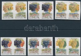 ** 1990 Magyar Borvidékek Vágott Sor Párokban (13.000) / Mi 4101-4106 Imperforate Pairs - Andere & Zonder Classificatie