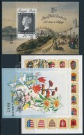 O 1990-1991 3 Klf Vágott Blokk (25.000) / 3 Different Imperforate Blocks - Andere & Zonder Classificatie