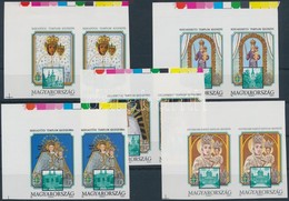 ** 1991 Magyarországi Mária Kegyhelyek Sor ívsarki Vágott Párokban (10.000) / Mi 4143-4147 Imperforate Corner Pairs - Sonstige & Ohne Zuordnung