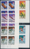 ** 1991 Téli Olimpia Vágott Sor ívsarki 4-es Tömbökben (20.000) / Mi 4175-4179 Imperforate Corner Blocks Of 4 - Andere & Zonder Classificatie