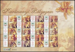 ** 2004 Karácsony Bélyegem 3 Klf Teljes ív Sorszámozva (30.000) / 3 Different Complete Sheet With Numbers - Autres & Non Classés