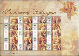 ** 2004/2007 Karácsonyi Bélyegem - Angyalkák 3 Klf Teljes ív. Közte Sorszámozott és Sorszám Nélküli (28.000) / Mi 5946-4 - Other & Unclassified