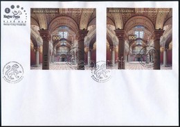 2019 Szépművészeti Múzeum Normál és Vágott Blokk FDC-n / Perforate And Imperforate Block On FDC - Sonstige & Ohne Zuordnung