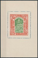 1924 Than Mór Emlékív I. 'A Magyar Levélbélyeg' I. Műmelléklete, Sorszám Nélkül / Souvenir Sheet - Otros & Sin Clasificación