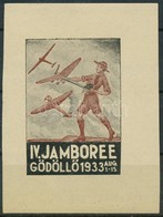 ** 1933/7a Cserkész IV. Jamboree Gödöllő, Repülők Emlékív (100.000) / Scout Jamboree - Sonstige & Ohne Zuordnung