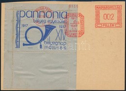1937/2cb Pannóniai Bélyegegyesület Emlékív Alkalmi Levelezőlapon / Souvenir Sheet On Postcard - Autres & Non Classés