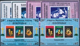 ** 2000/72 Regnum Marianum 3 Klf Emlékív Színpróba Nyomat + Felülnyomott Változataik / Souvenir Sheets - Otros & Sin Clasificación