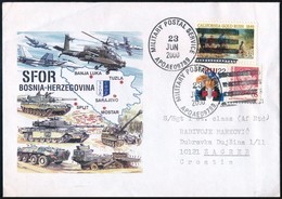 2000 Tábori Posta Levél Horvátországba (harci Helikopter!) / Field Post Cover To Croatia - Other & Unclassified