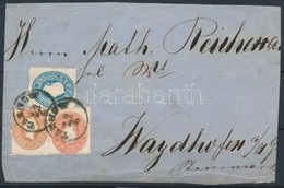 ~1861 Levél Előlap 3 Színű Bérmentesítéssel / Cover Front With 3 Coloured Franking 'TARNOW' - Autres & Non Classés