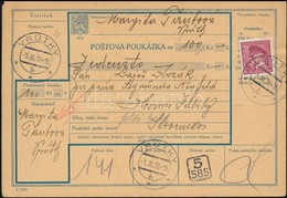 1939 Pénzutalvány / Money Order 'VRUTKY' - Sonstige & Ohne Zuordnung