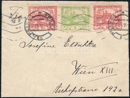 1918 Levél Hradzsin Bérmentesítéssel / Cover Franked With Hradschin Stamps - Autres & Non Classés