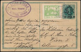 1919 Díjkiegészített Díjjegyes Levelezőlap / PS-card With Additional Franking - Sonstige & Ohne Zuordnung