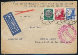 1936 Légi Levél Buenos Airesbe Az LZ 129 Léghajóval / Airmail Cover To Buenos Aires - Sonstige & Ohne Zuordnung