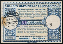 1942 Nemzetközi Válaszdíjszelvény / International Reply Coupon (kis Rozsdafolt / Stain) - Otros & Sin Clasificación