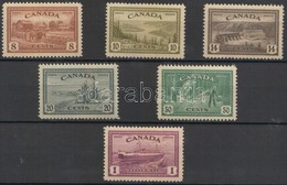 ** 1946 Forgalmi Bélyeg Sor / Definitive Stamp Set Mi 235-240 - Other & Unclassified