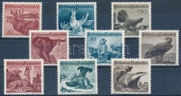 ** 1946-1950 3 Klf Vadászat Sor Mi 249-251, 253-255, 285-287 (Mi EUR 110,-) - Autres & Non Classés