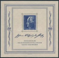 ** 1949 Goethe Mi Block 6 (Mi EUR 220,-) - Otros & Sin Clasificación