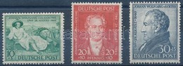 ** 1949 Goethe Sor Mi 108-110 (Mi EUR 42,-) - Otros & Sin Clasificación