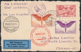Svájc 1929 Zeppelin Világ Körüli útja Levelezőlap / Round The World Flight Postcard - Otros & Sin Clasificación