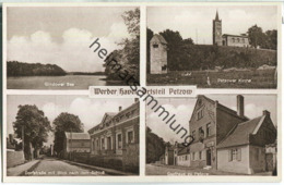 Werder - Ortsteil Petzow 40er Jahre - Dorfstraße Mit Blick Nach Dem Schloss - Petzow Kirche - Gasthaus Zu Petzow - Werder