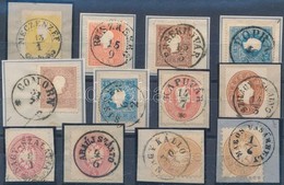 1858-1864 12 Db Bélyeg Szép Bélyegzésekkel / Nice Cancellations - Altri & Non Classificati