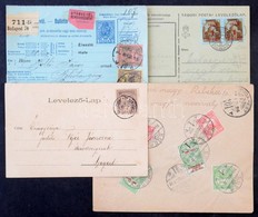 40 Db Főleg Régi Küldemény Az 1880-as évektől / 40 Mostly Old Covers, Postcard, Parcel Cards From The 1880-es - Altri & Non Classificati