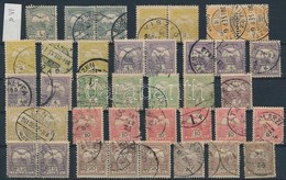 O 1900 50 Db Számvízjeles Turul Bélyeg Ill. összefüggés 3 Berakólapon / 50 Turul Stamps Or Units With IV In Watermark On - Otros & Sin Clasificación