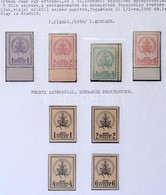 ** 1938-1939 Soproni Tábori Küldöncjárati Magánposta Bélyegek: Egyedülálló Kiállítási Gyüjtemény 30 Albumlapon, Benne A  - Autres & Non Classés