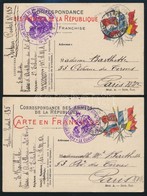 49 Küldemény, Főleg Francia I. Világháborús Tábori Posta / 49 Covers, Postcards, Mostly French 1st Worl War Field Post - Sonstige & Ohne Zuordnung