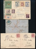 13 Db Vegyes Külföldi Levél, Közte Ajánlott, Légi Stb. / 13 Foreign Covers, Including Airmail, Registered Etc. - Andere & Zonder Classificatie