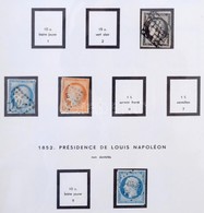 * O Francia Gyűjtemény A Kezdetektől 1960-ig, 460 Db Bélyeg Előnyomott Albumban, Erős Klasszikus Résszel. Magas Katalógu - Sonstige & Ohne Zuordnung