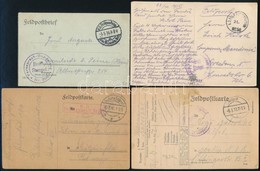 Deutsche Feldpost 1914-1918 14 Db Vegyes Levelezőlap Német és Bajor Tábori Postával / Deutsche Feldpost 1914-1918 14 Pos - Sonstige & Ohne Zuordnung