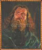 Bardócz Árpád (1882-1938): Zichy Mihály Portré. Olaj, Vászon, Jelzett, Keretben, 60×50 Cm - Autres & Non Classés