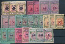 Kaposvár 24 Db Okmánybélyeg / Fiscal Stamps - Non Classés